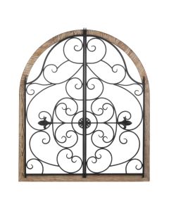 ARCHED WOOD AND IRON WALL DÃƒâ€°COR